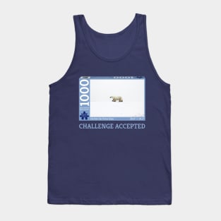 Challenge Accepted: Snowy Polar Bear Puzzle Tank Top